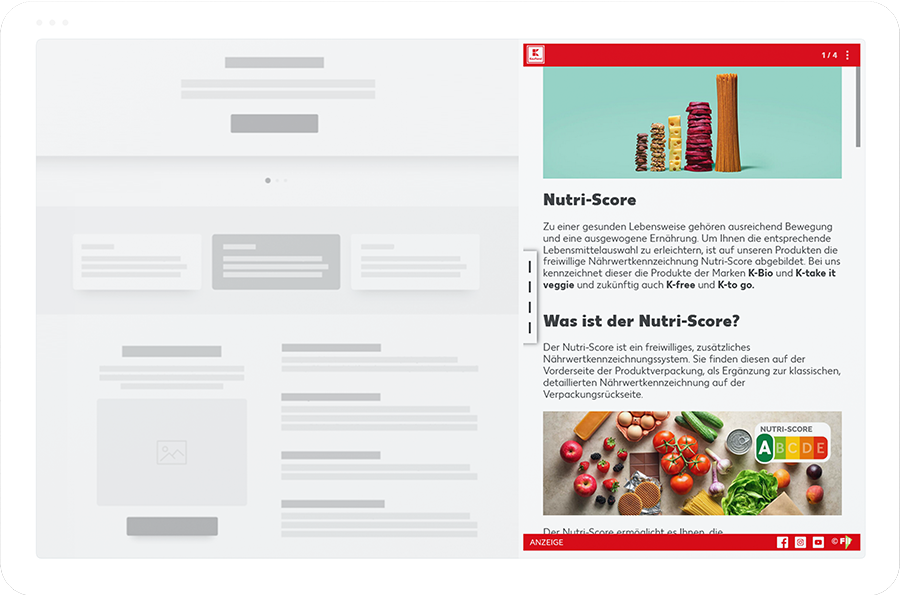 Advertorial Ad - Kaufland - Desktop