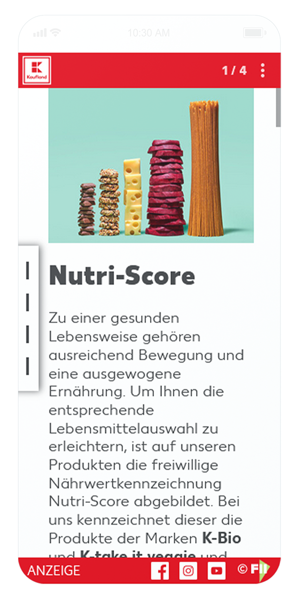 Advertorial Ad - Kaufland - Mobile