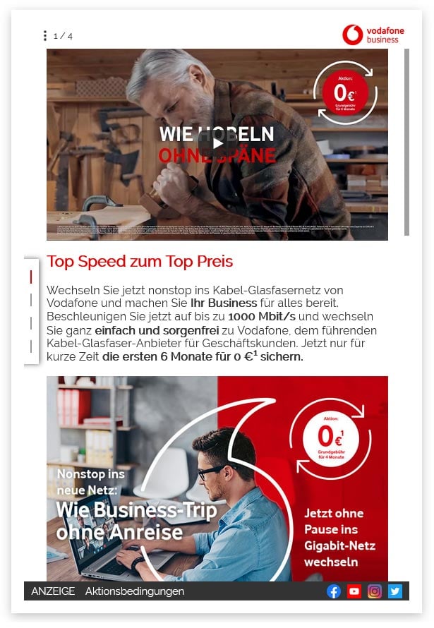 Advertorial Ad - Vodafone