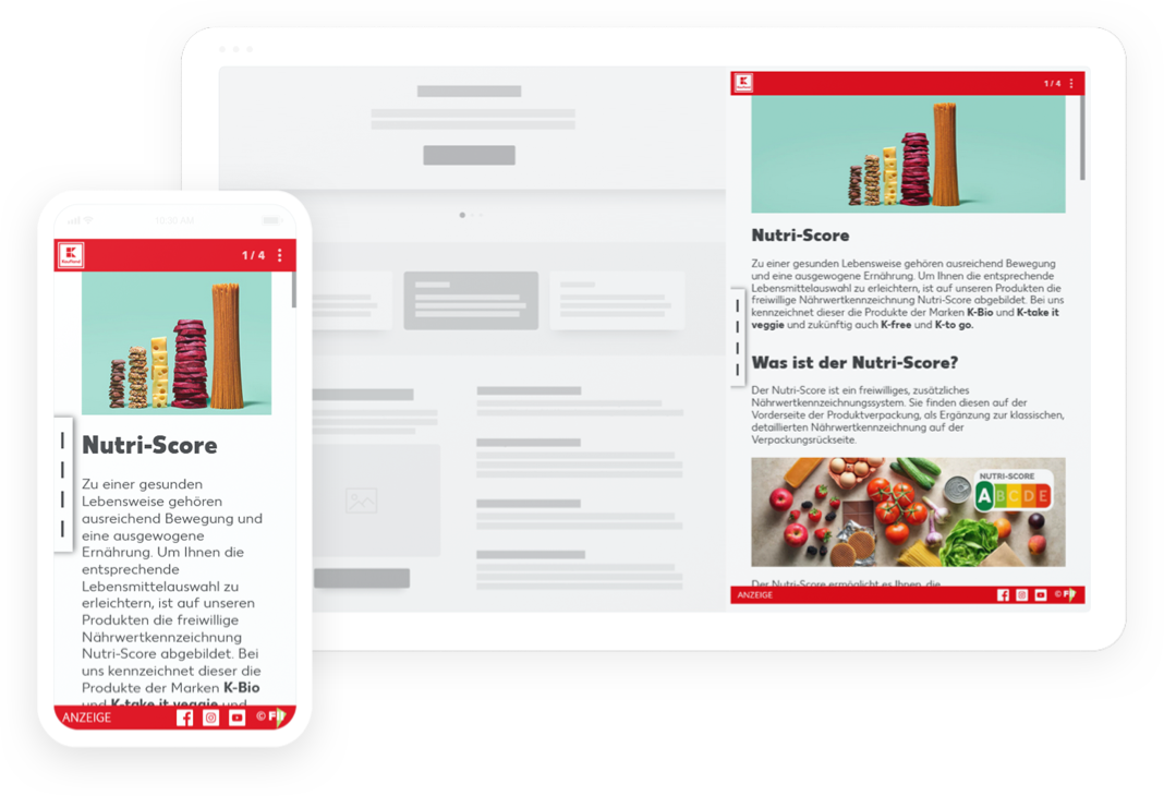 Advertorial Ad - Kaufland - Multiscreen