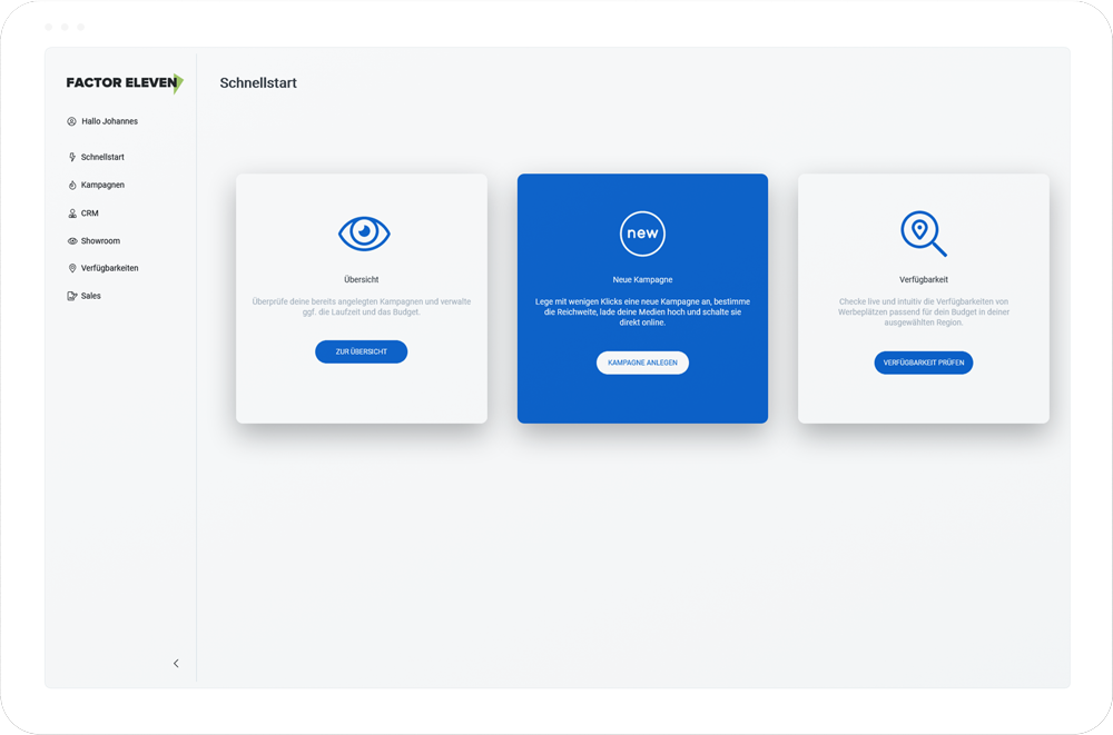Factor Eleven Plattform - Schnellstart Factor Eleven Plattform - Schnellstart